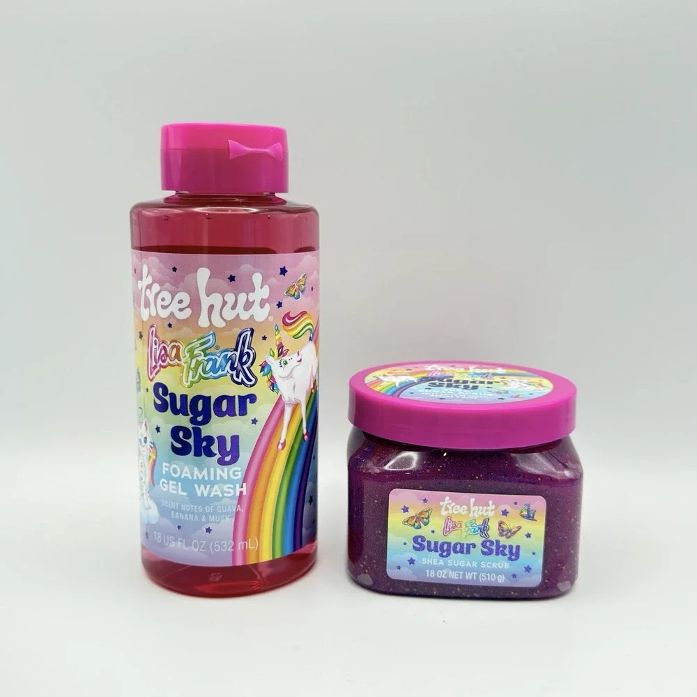 Tree Hut x Lisa Frank Sugar Sky Sugar Scrub And Foaming Gel Wash
